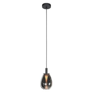 Glimsy 4200ZW Hanglamp – Zwart Glas Ø14