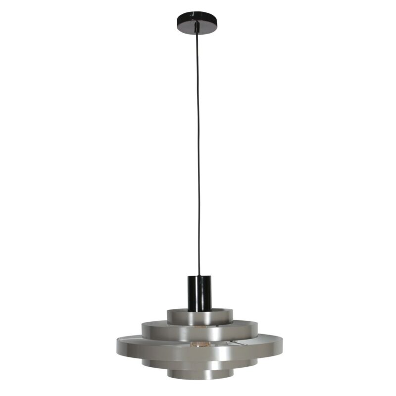 Grijze Hanglamp Halo Cirque 4217GR – Uniek Lichtspel met Elegante Metalen Ringen - Afbeelding 12