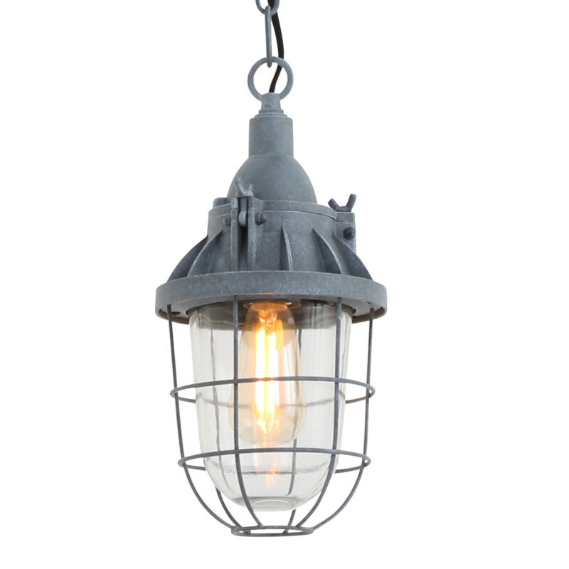 Grijze hanglamp Ebbe 7890GR met E27 fitting