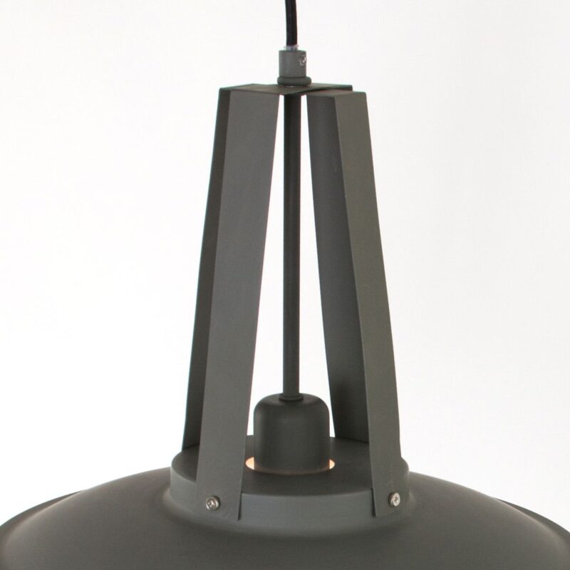 Grijze hanglamp Eden 7704GR E27 fitting - Afbeelding 10