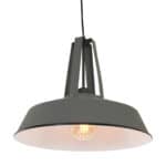 Industrieel hanglamp van Lichy met grijze afwerking, modern design en LED verlichting, perfect voor sfeervolle woon- en eetkamers.