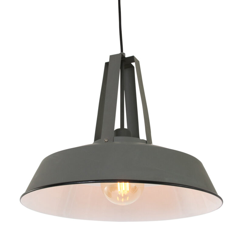 Grijze hanglamp Eden 7704GR E27 fitting