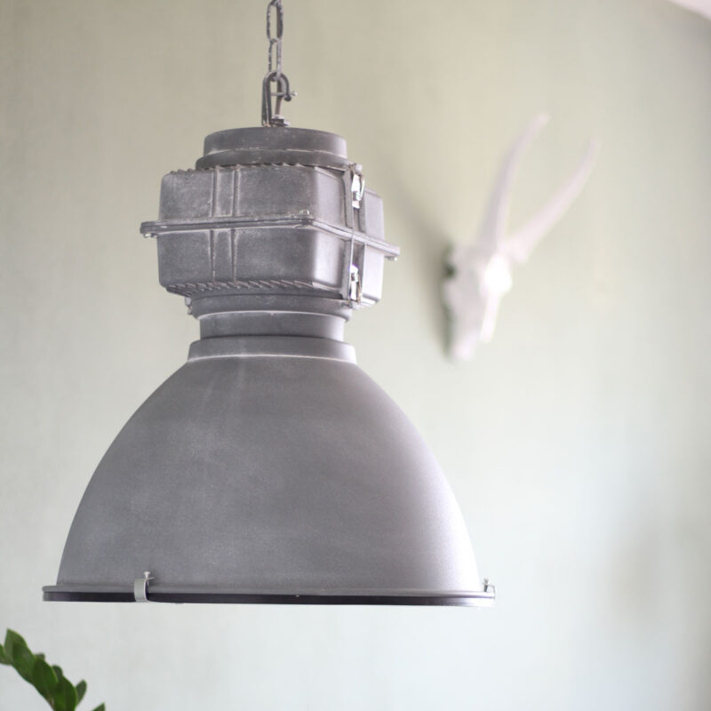 Grijze industriële hanglamp Densi 7779GR Ø47 cm - Afbeelding 3