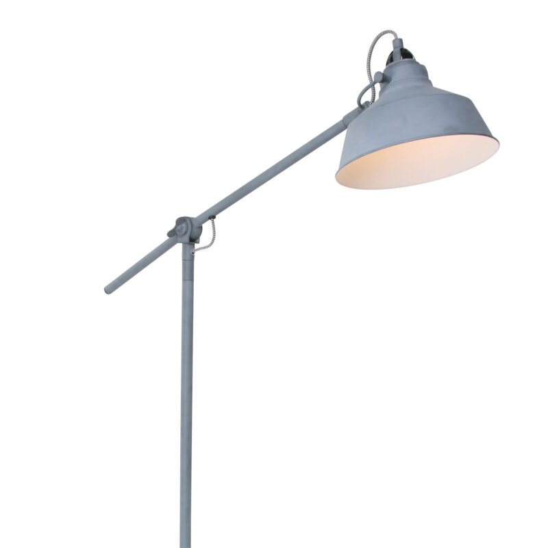 Grijze vloerlamp Nove 1322GR met E27 fitting - Afbeelding 15