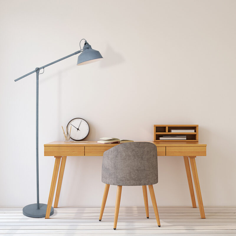 Grijze vloerlamp Nove 1322GR met E27 fitting - Afbeelding 3