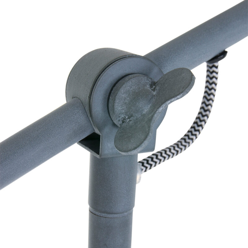 Grijze vloerlamp Nove 1322GR met E27 fitting - Afbeelding 5
