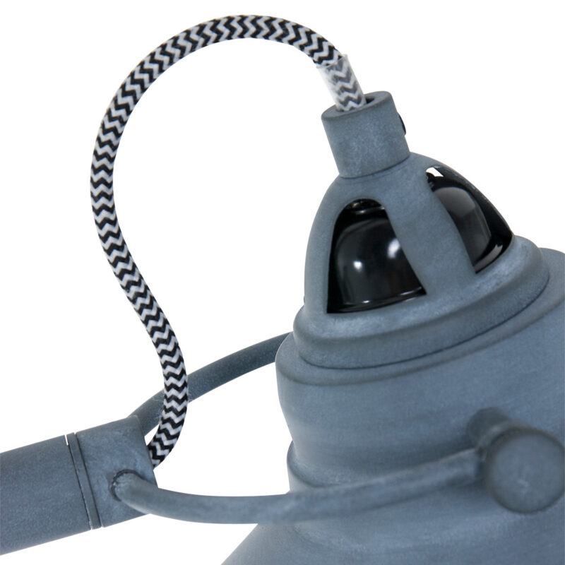 Grijze vloerlamp Nove 1322GR met E27 fitting - Afbeelding 6