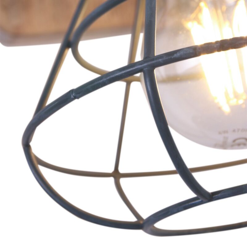 Grijze wandlamp / spot Geurnesey 1578GR met E27 fitting - Afbeelding 3
