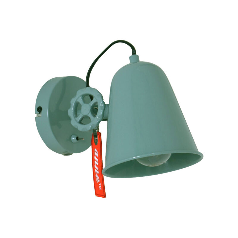 Groen met witte wandlamp Dolphin 1323G met E27 fitting - Afbeelding 2