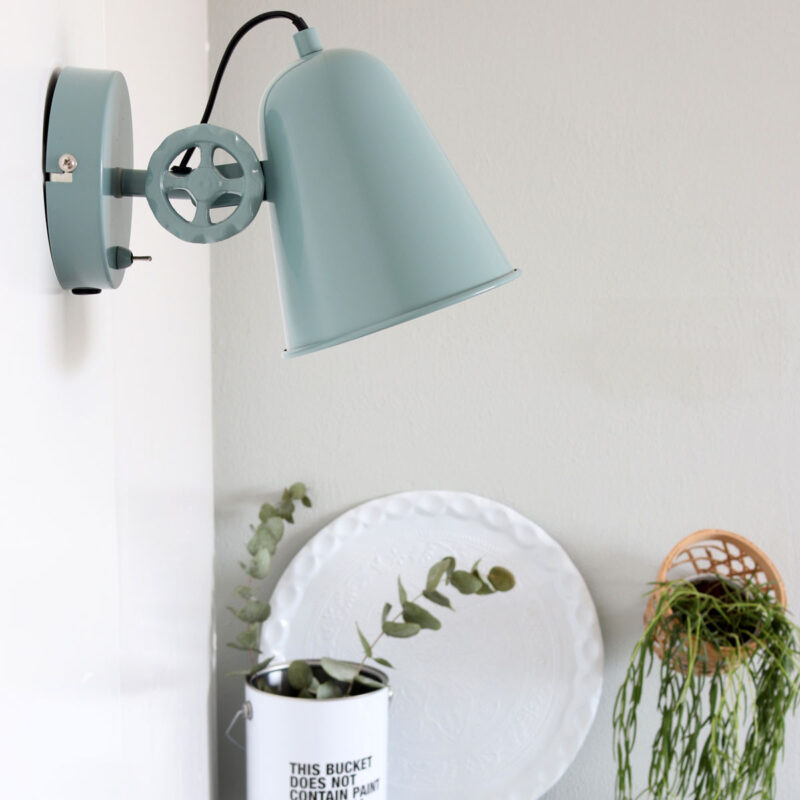 Groen met witte wandlamp Dolphin 1323G met E27 fitting - Afbeelding 3