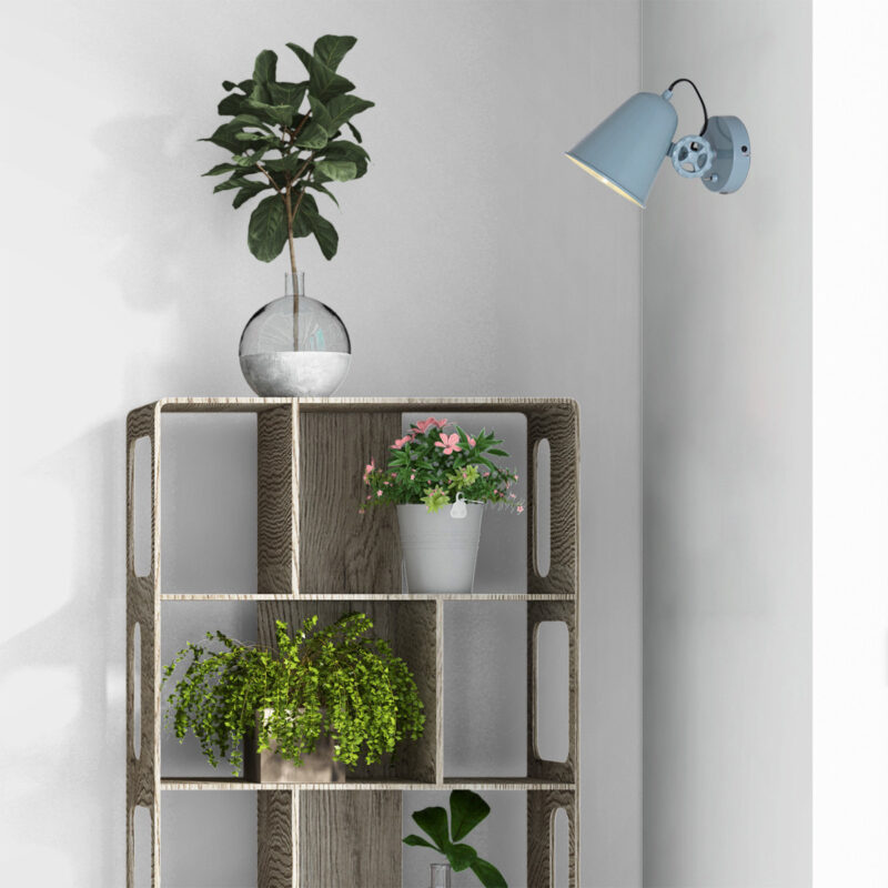 Groen met witte wandlamp Dolphin 1323G met E27 fitting - Afbeelding 4