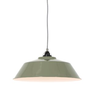 Groene hanglamp Nove 1318G Ø42cm met E27 fitting