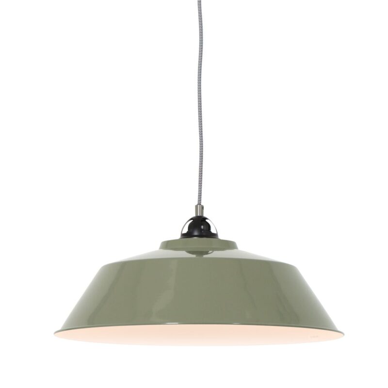 Groene hanglamp Nove 1318G Ø42cm met E27 fitting