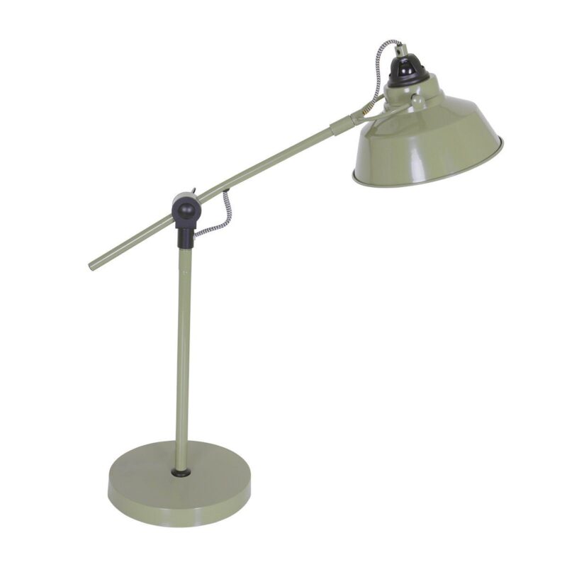 Groene stoere tafellamp Nove 1321G met E27 fitting - Afbeelding 2