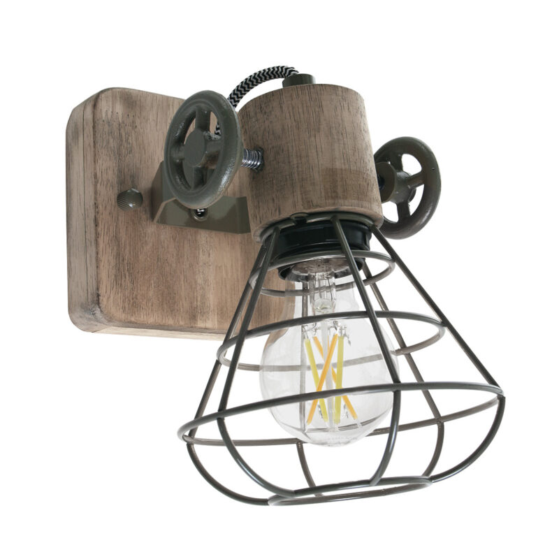 Groene wandlamp / spot Geurnesey 1578G met E27 fitting - Afbeelding 2
