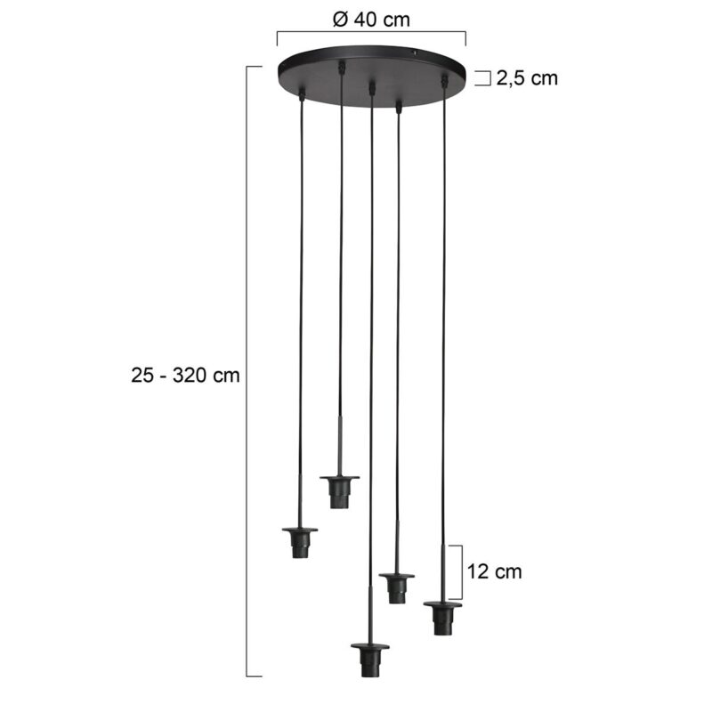 HaloSwap 4220ZW – Zwarte hanglamp met eindeloze creatieve mogelijkheden - Afbeelding 6