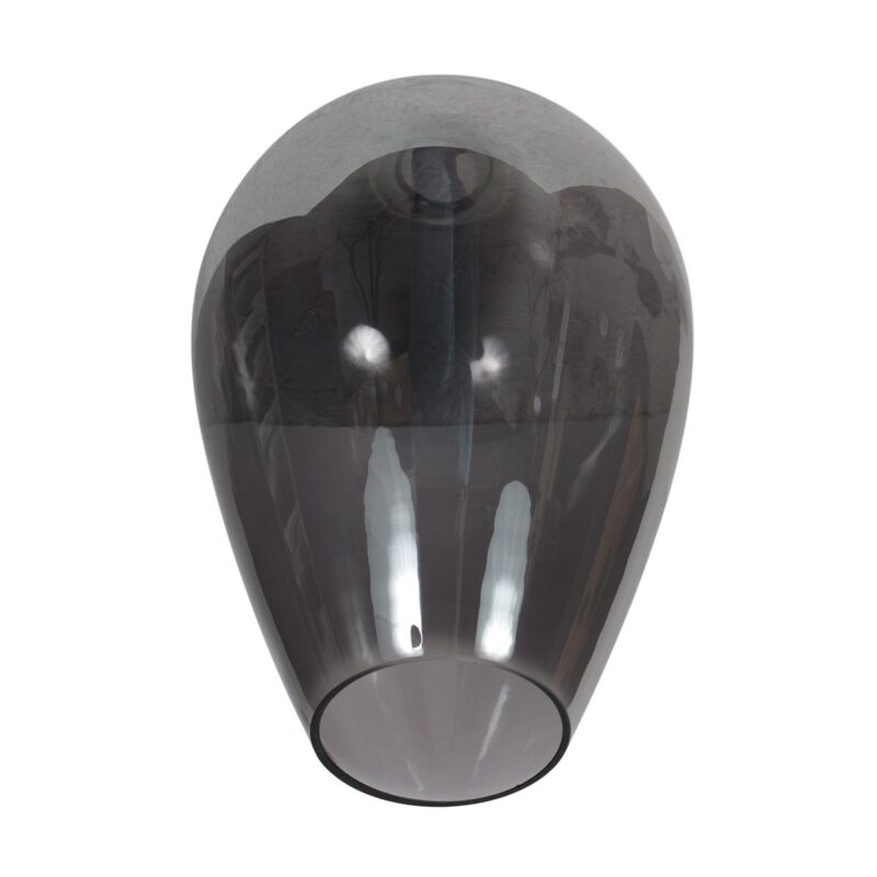 HaloSwap 4280ZW – Zwarte langwerpige hanglamp met smoke glas in twee formaten - Afbeelding 5
