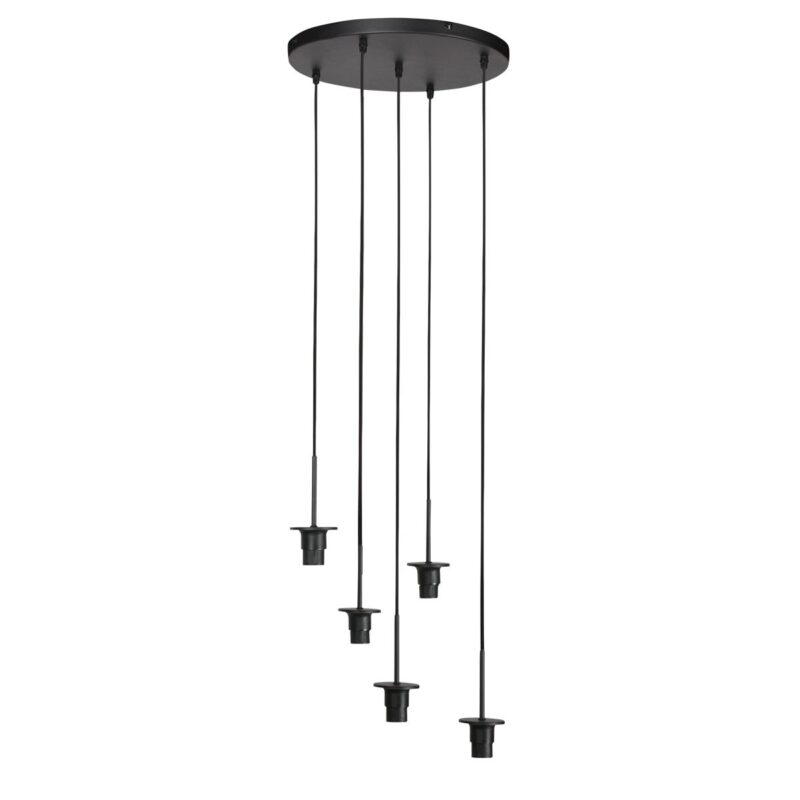 HaloSwap 4282ZW – Zwarte design hanglamp met karakter en sfeer - Afbeelding 7