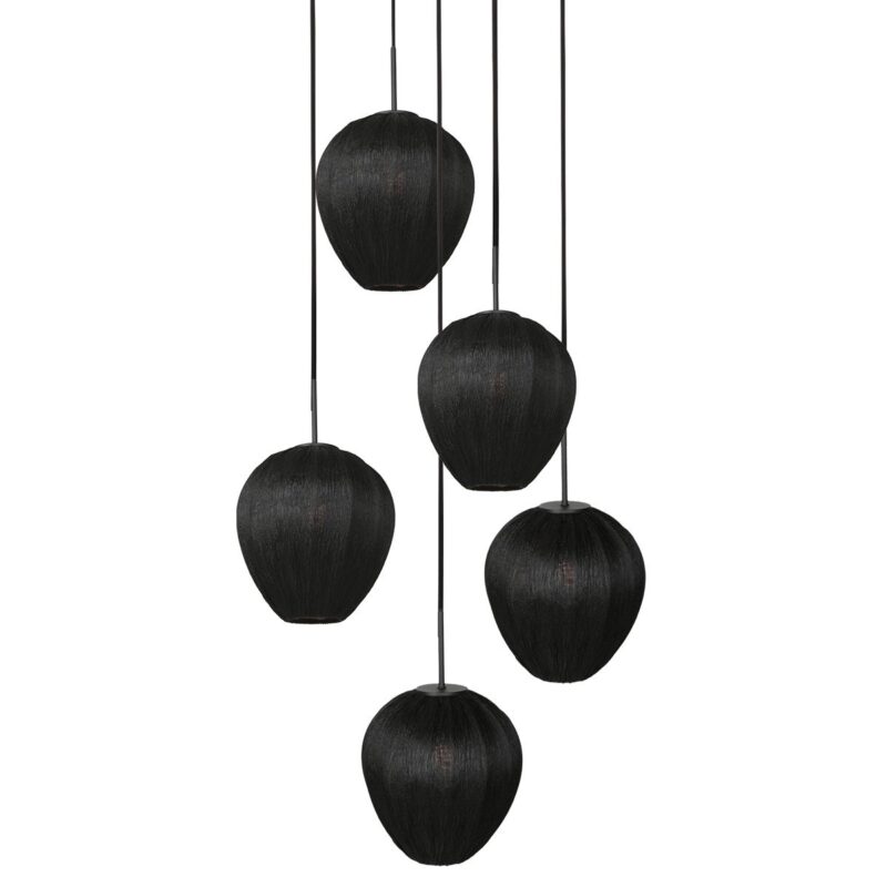 HaloSwap 4282ZW – Zwarte design hanglamp met karakter en sfeer - Afbeelding 8