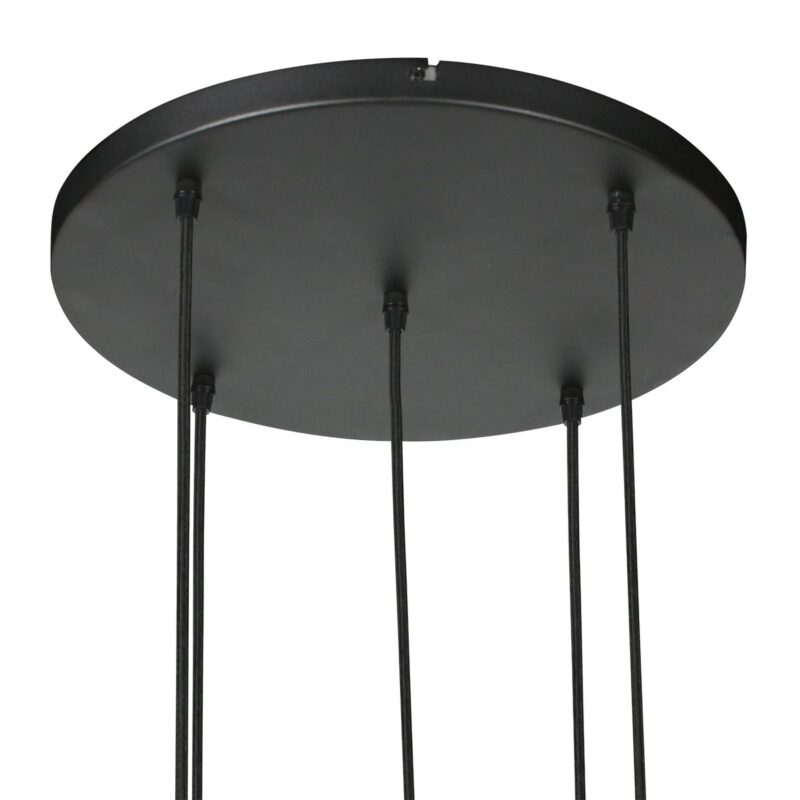 HaloSwap 4282ZW – Zwarte design hanglamp met karakter en sfeer - Afbeelding 4