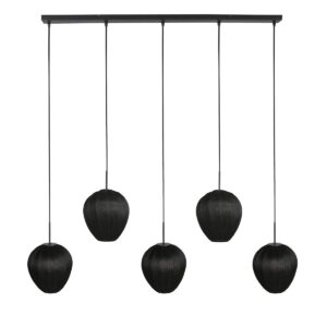HaloSwap 4287ZW – Lampe suspendue allongée noire avec un design élégant