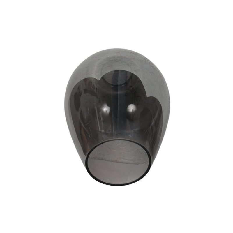 HaloSwap 4290ZW – Zwarte hanglamp met druppelvormig smoke glas van Ø15 cm - Afbeelding 5