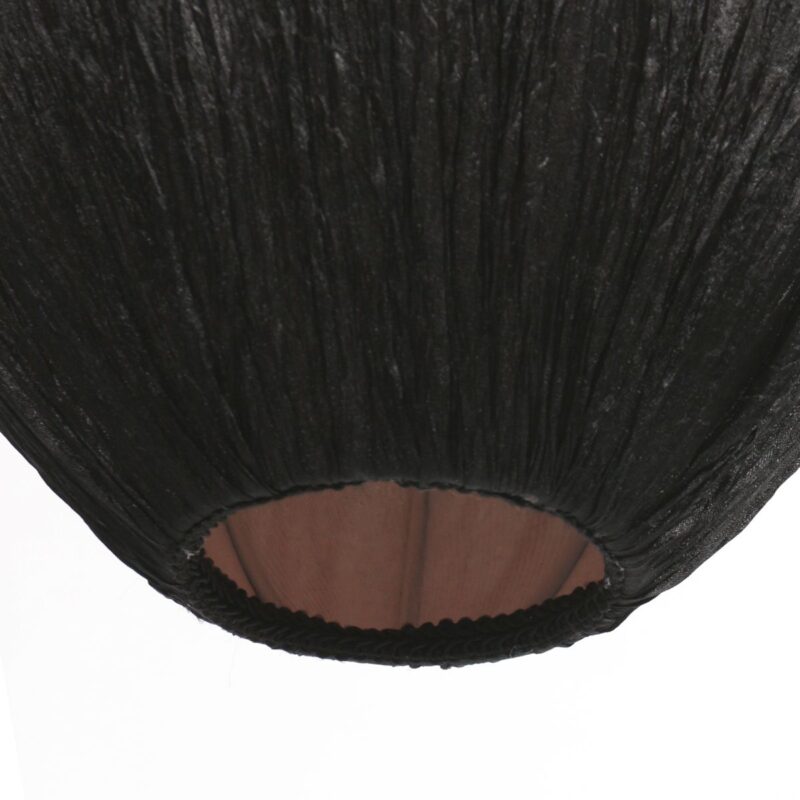 HaloSwap 4297ZW – Suspension noire avec abat-jour en lin translucide (Ø 25 cm) - Image 4
