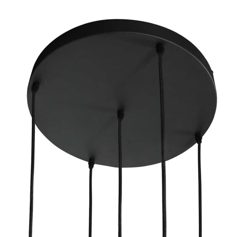 Hangl. 5-L. rond led glass smoke - Afbeelding 11