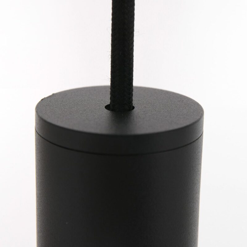 Hanglamp Aureole 3068ZW Zwart draadlamp met E27 fitting Ø45 - Afbeelding 11