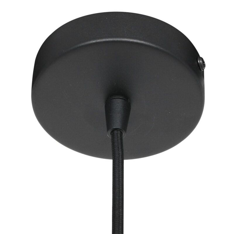 Hanglamp Aureole 3068ZW Zwart draadlamp met E27 fitting Ø45 - Afbeelding 13