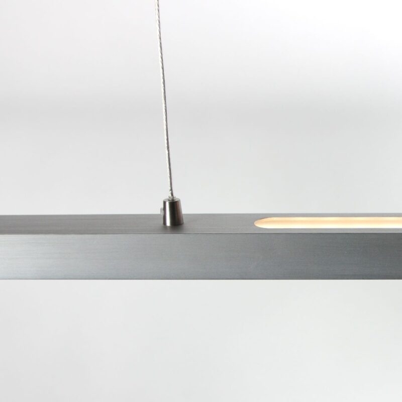 Hanglamp Bande 3995ST Staal 150cm breed met cable lift - Afbeelding 9