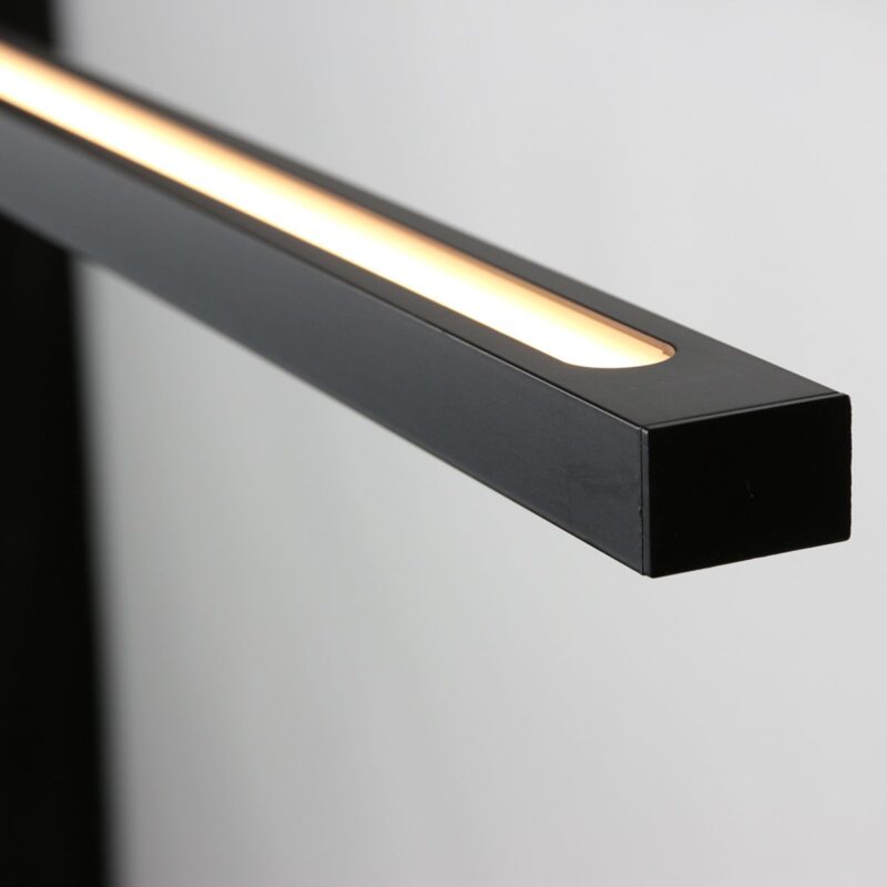 Hanglamp Bande 3995ZW Zwart 150cm breed met cable lift - Afbeelding 9