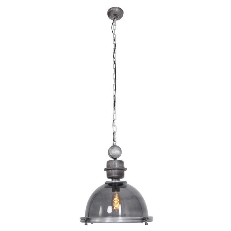 Hanglamp Bikkel 1452GR Grijs Ø45cm E27 fitting - Afbeelding 2
