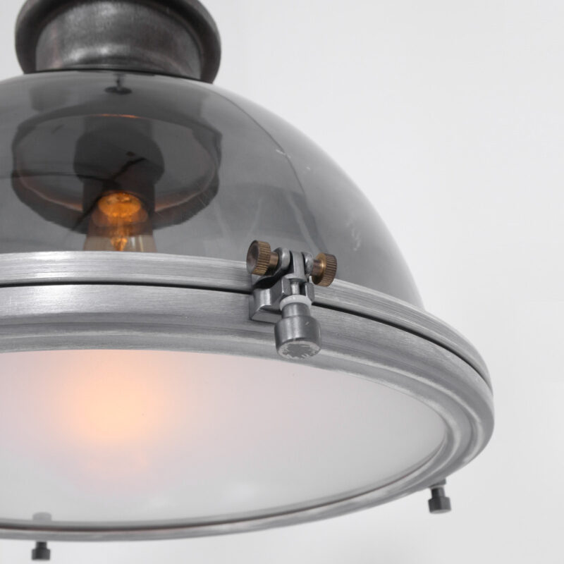 Hanglamp Bikkel 1452GR Grijs Ø45cm E27 fitting - Afbeelding 6