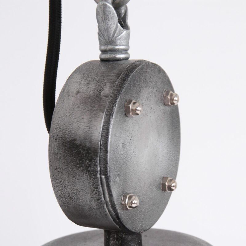 Hanglamp Bikkel 1452GR Grijs Ø45cm E27 fitting - Afbeelding 7