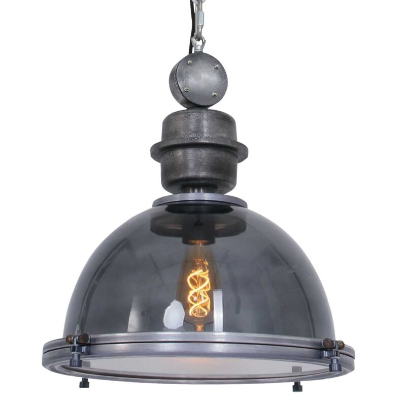 Hanglamp Bikkel 1452GR Grijs Ø45cm E27 fitting