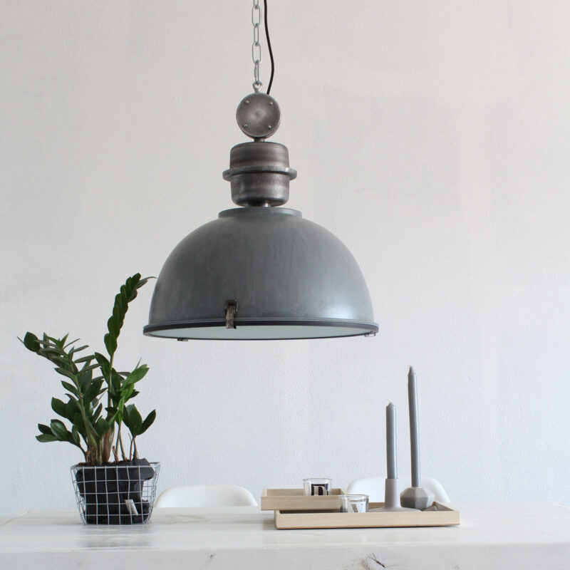 Hanglamp Bikkel 7586GR Grijs Ø42cm E27 fitting - Afbeelding 3