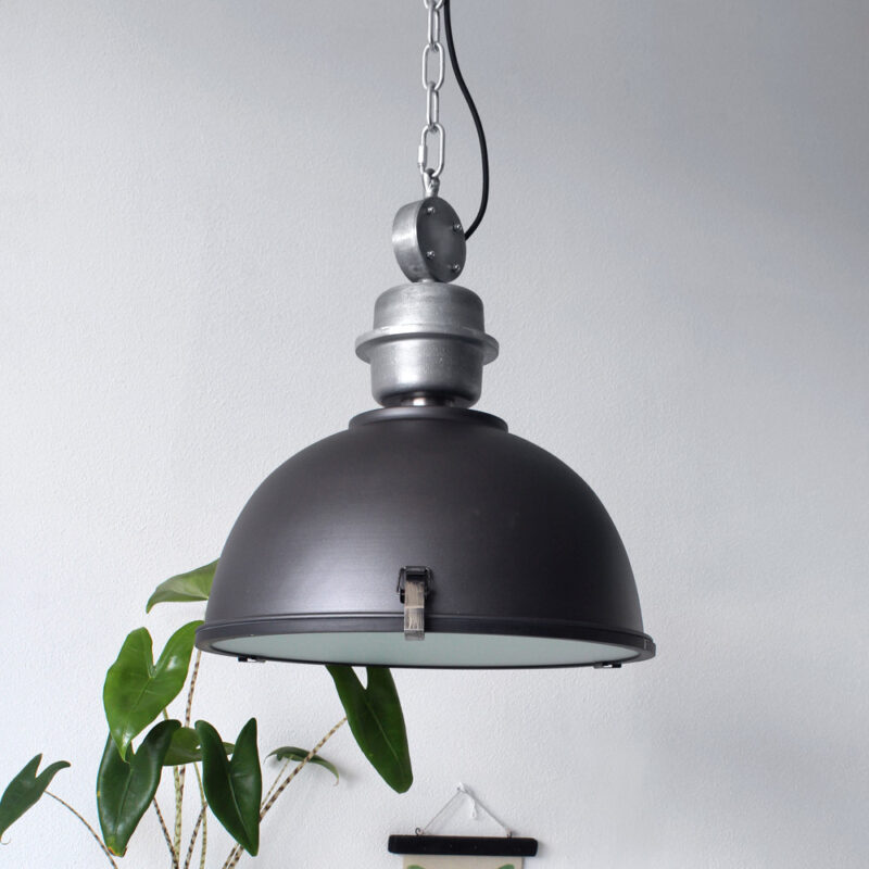 Hanglamp Bikkel 7586ZW Zwart Ø42cm E27 fitting - Afbeelding 4