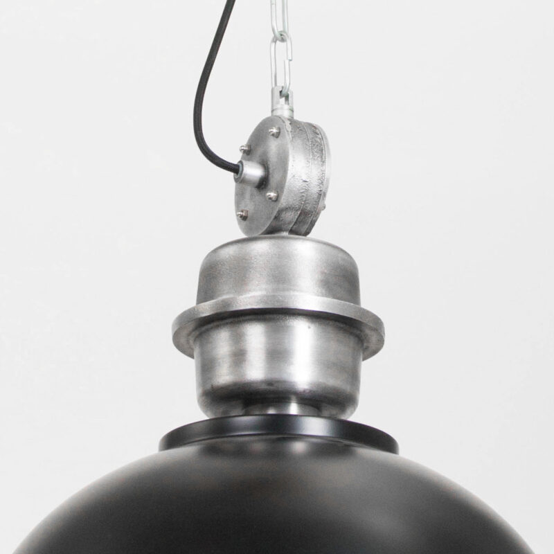 Hanglamp Bikkel 7586ZW Zwart Ø42cm E27 fitting - Afbeelding 6