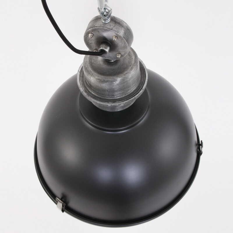 Hanglamp Bikkel 7586ZW Zwart Ø42cm E27 fitting - Afbeelding 7
