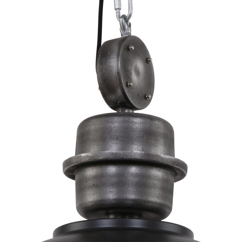 Hanglamp Bikkel XXL 7834ZW Zwart Ø52cm E27 fitting - Afbeelding 6