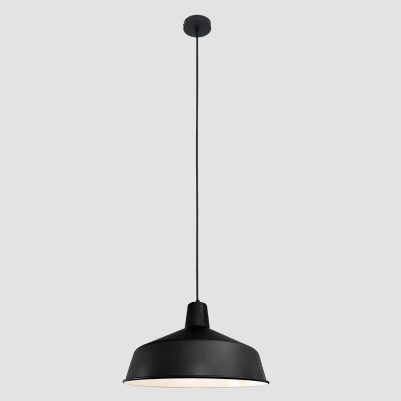 Hanglamp Black moon 1443ZW Zwart Ø40cm E27 fitting - Afbeelding 12