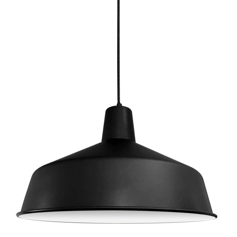 Hanglamp Black moon 1443ZW Zwart Ø40cm E27 fitting - Afbeelding 6