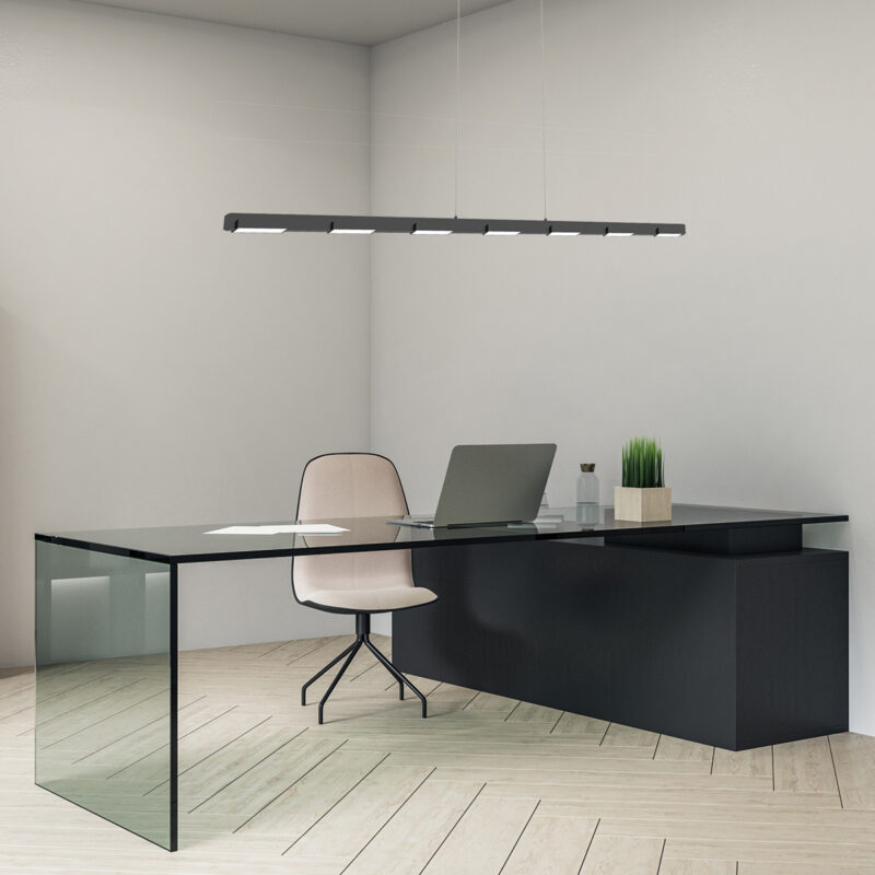 Hanglamp Bloc 3297ZW Zwart met Cable lift - Afbeelding 3