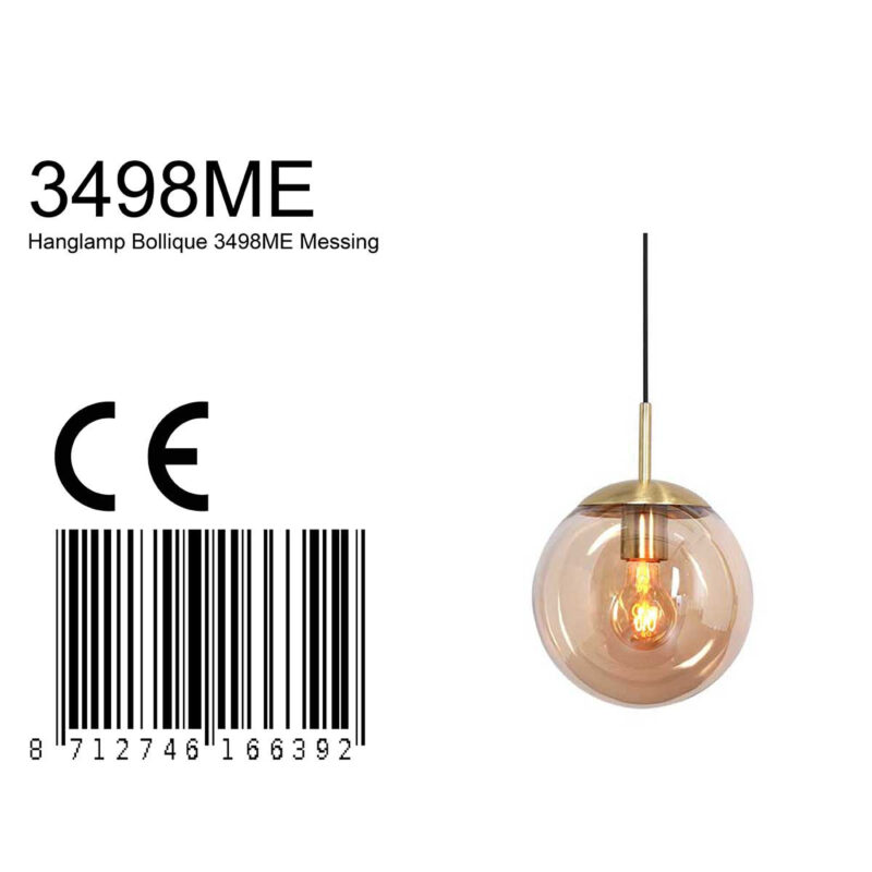 Hanglamp Bollique New 30cm 3498ME Messing - Afbeelding 7