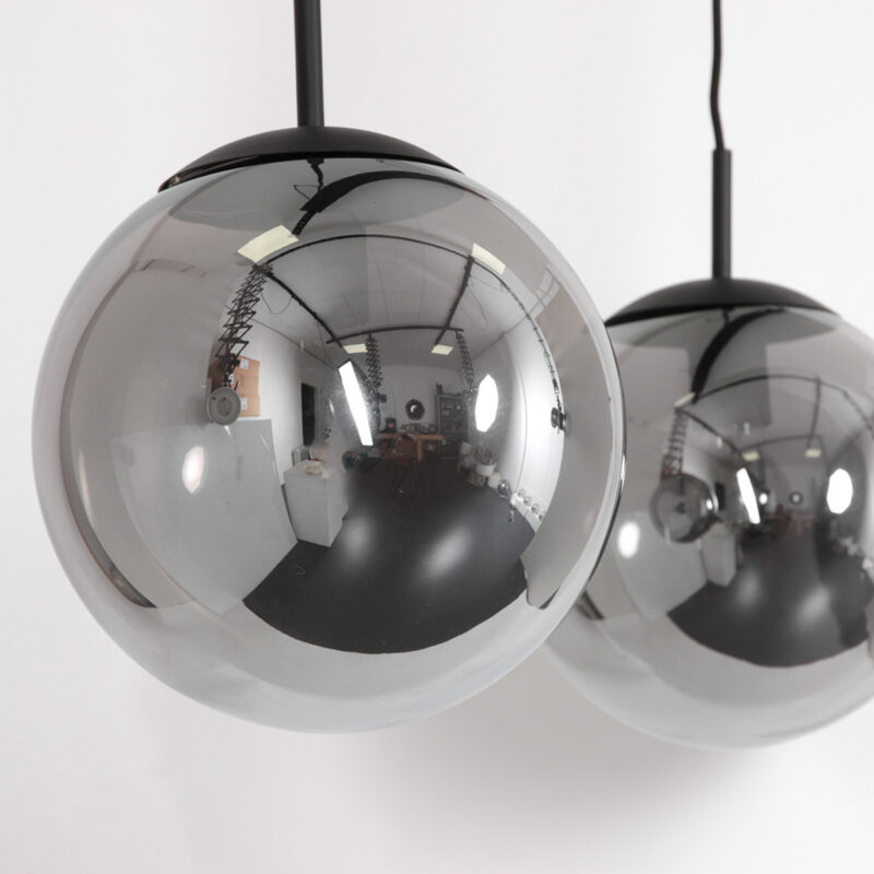 Hanglamp Bollique New 3122ZW Zwart 3 lichts E27 fitting - Afbeelding 10