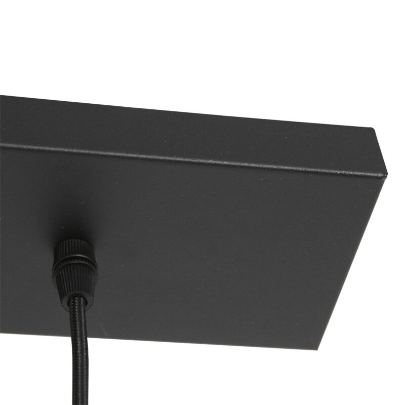 Hanglamp Bollique New 3122ZW Zwart 3 lichts E27 fitting - Afbeelding 12