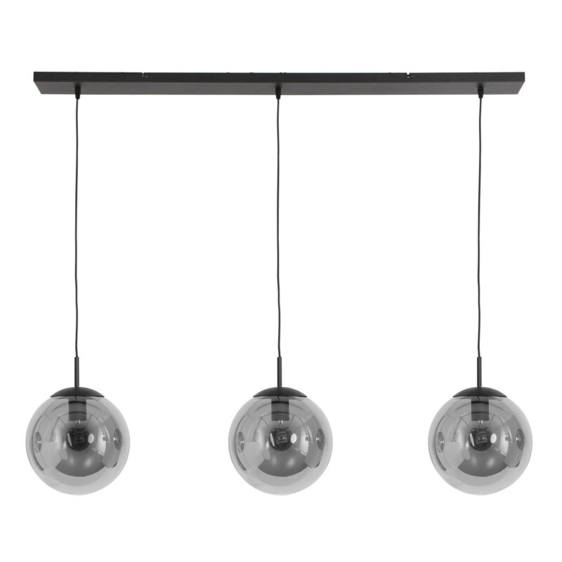 Hanglamp Bollique New 3122ZW Zwart 3 lichts E27 fitting - Afbeelding 13