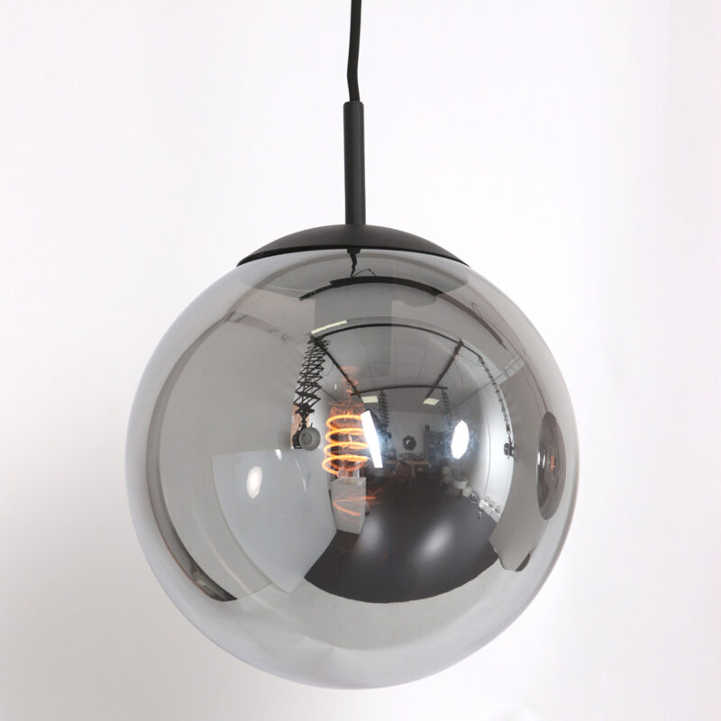 Hanglamp Bollique New 3122ZW Zwart 3 lichts E27 fitting - Afbeelding 5