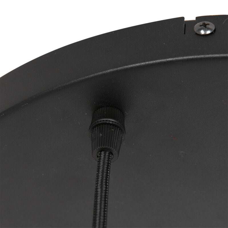 Hanglamp Bollique New 3123ZW Zwart 3lichts E27 fitting - Afbeelding 12